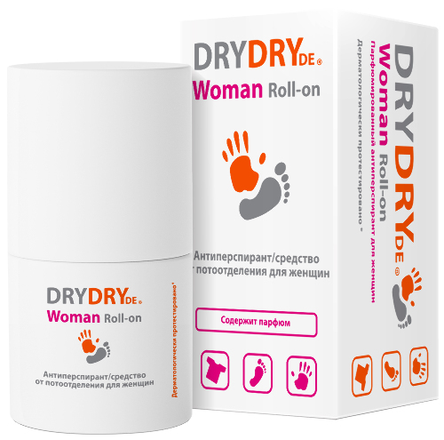 Купить Drydry de woman антиперспирант парфюмированный/средство от потоотделения для женщин 50 мл цена