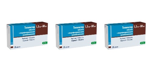 Набор из 3 упаковок Телинстар таб. 80 мг /1,5 мг №30