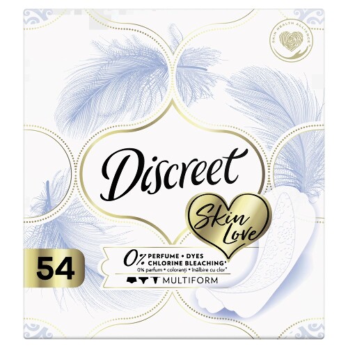 DISCREET SKIN LOVE MULTIFORM ЕЖЕДНЕВНЫЕ ГИГИЕНИЧЕСКИЕ ПРОКЛАДКИ