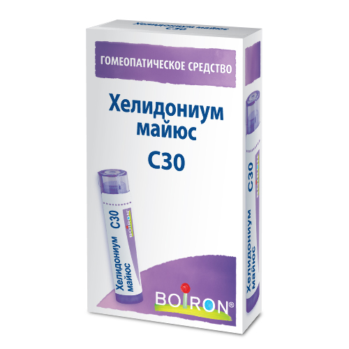 Купить Хелидониум майюс с30 гомеопатический монокомпонентный препарат растительного происхождения 4 гр гранулы гомеопатические цена