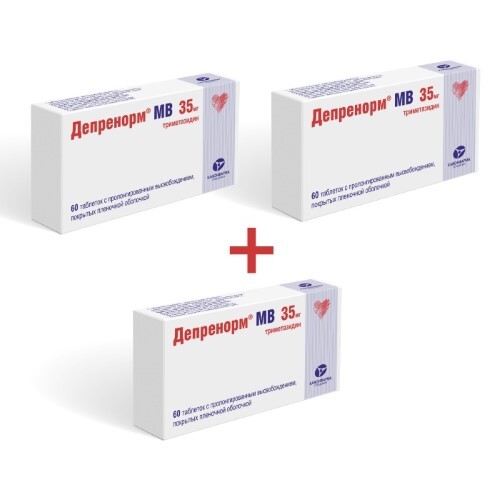 Купить Депренорм мв 35 мг 60 шт. таблетки пролонгированные покрытые пленочной оболочкой цена