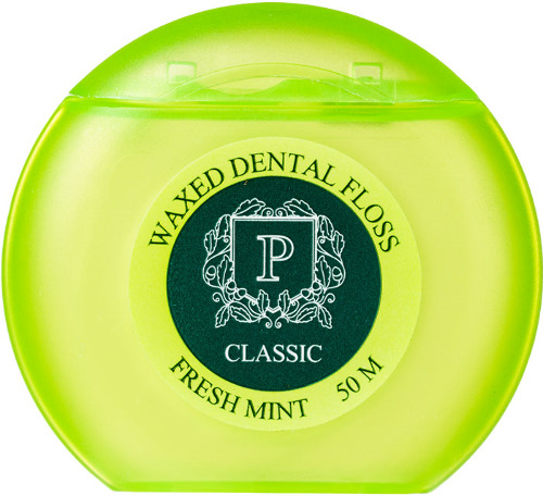 President межзубный флосс classic мята фтор вощёный 50 м арт 200