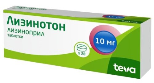 Купить Лизинотон 10 мг 28 шт. таблетки цена