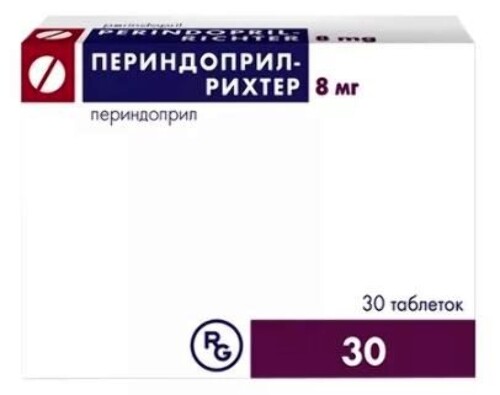 Периндоприл-рихтер 8 мг 30 шт. таблетки