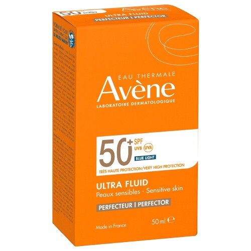 Avene флюид-перфектор для лица солнцезащитный ультралегкий spf50+ 50 мл