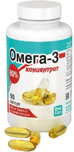 Купить Омега-3 концентрат 60% 90 шт. капсулы массой 1000 мг цена
