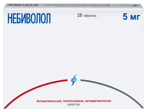 Небиволол 5 мг 28 шт. таблетки