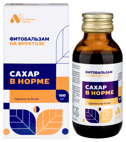 ФИТОБАЛЬЗАМ НА ФРУКТОЗЕ САХАР В НОРМЕ