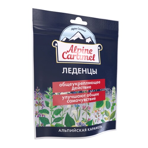 Alpine caramel леденцы альпийская карамель 75 гр