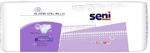Набор Seni super plus подгузники д/взр medium №30 из 2 уп со скидкой