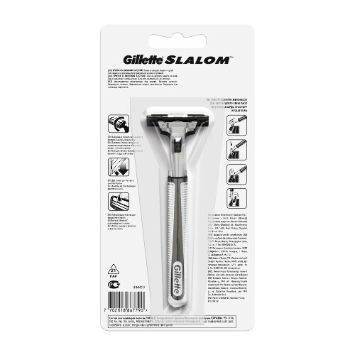 Gillette slalom бритва со сменной кассетой