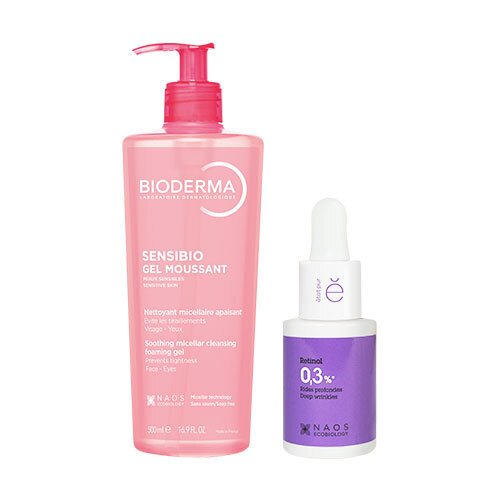 Набор BIODERMA SENSIBIO ОЧИЩАЮЩИЙ ГЕЛЬ 500МЛ + ETAT PUR СЫВОРОТКА С РЕТИНОЛОМ 0,3% 15МЛ