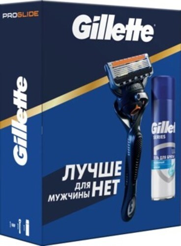 Купить Gillette набор/fusion proglide бритва со сменной кассетой 1 шт. +gillette series гель д/бритья увлажняющий 200 мл/ цена