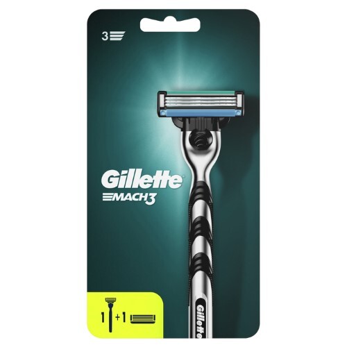 Gillette mach3 бритва безопасная со сменной кассетой 2 шт.