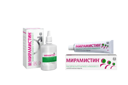 Набор со скидкой 300 рублей: Мирамистин мазь + Мирамистин р-р 50мл с урологическим аппликатором