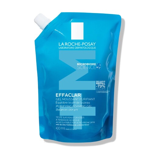 Купить La roche-posay effaclar gel гель для жирной чувствительной кожи очищающий пенящийся 400 мл/сменный блок цена