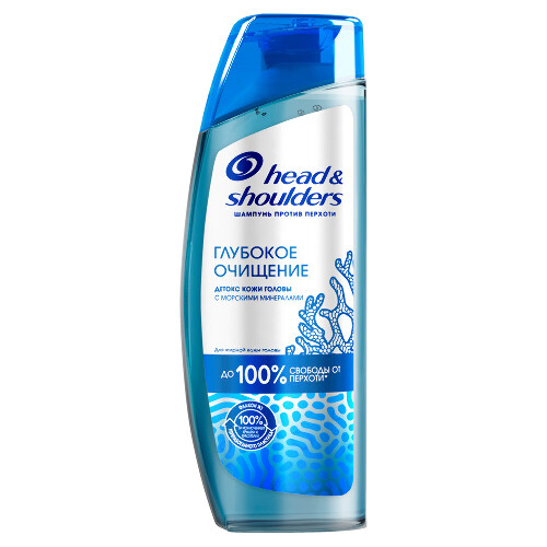 Head & shoulders шампунь против перхоти глубокое очищение детокс кожи головы 300 мл