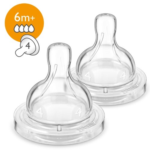 Купить AVENT СОСКА ПОТОК БЫСТРЫЙ CLASSIC N2 (82840) SCF634/27 цена