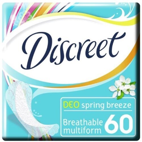 Купить Discreet deo multiform весенний бриз ежедневные гигиенические прокладки 60 шт. цена