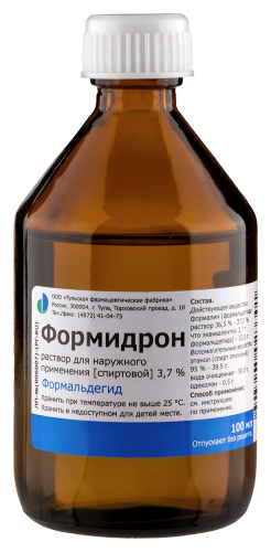Формидрон 3,7% раствор для наружного применения спиртовой 100 мл флакон