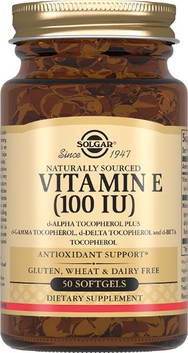 Солгар витамин е 100 МЕ 50 шт. капсулы массой 560 мг