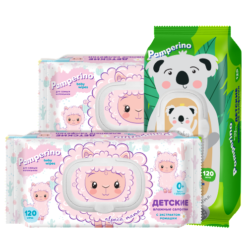 Набор Pamperino детские 120шт. * 3 уп.