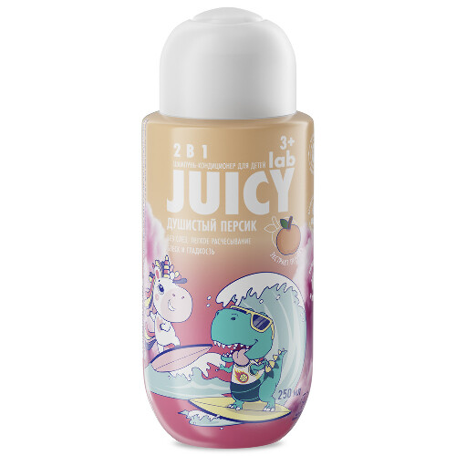 Купить Splat juicy lab шампунь-кондиционер детский персик 2 в 1 250 мл цена