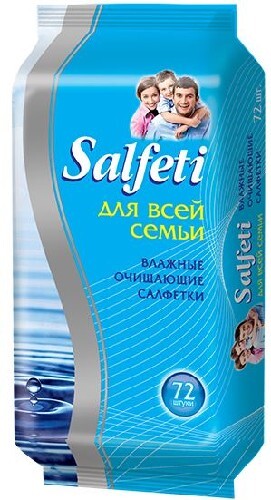 Купить Salfeti салфетки влаж для всей семьи 72 шт. цена