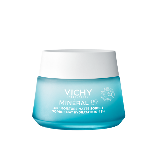 Vichy mineral 89 гель-сорбет для лица с увлажнением 48 ч матирующий 50 мл