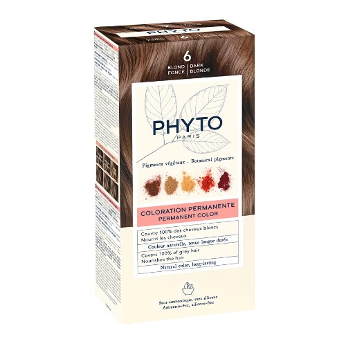Купить Phyto крем-краска для волос в наборе тон 6/темный блонд/ цена