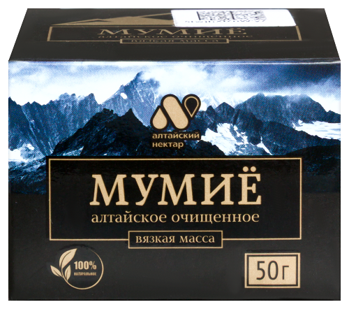 Купить Мумие алтайский нектар вязкая масса 50 гр цена