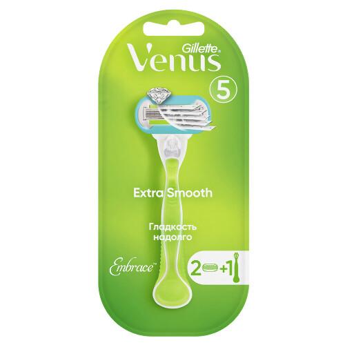 Gillette venus embrace бритва со сменными кассетами 2 шт.