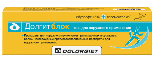 Долгитблок 5%+3% гель для наружного применения 100 гр