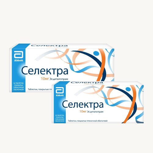 Набор Селектра 10мг №28 таб + Селектра 10мг №56 таб - со скидкой до 20%
