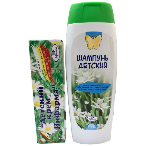 Детский набор «Инфарма»: крем + шампунь - со скидкой 10%