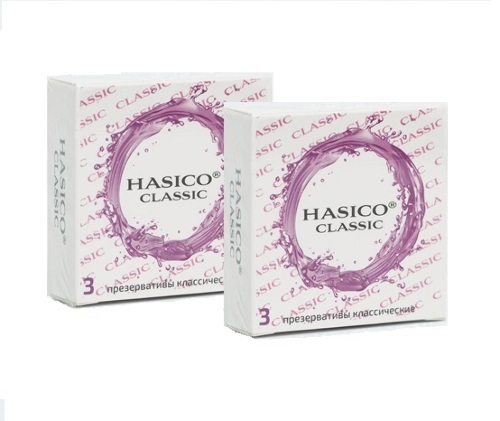 Набор из 2х средств HASICO: 1+ 1 ПРЕЗЕРВАТИВЫ HASICO CLASSIC КЛАССИЧЕСКИЕ N3