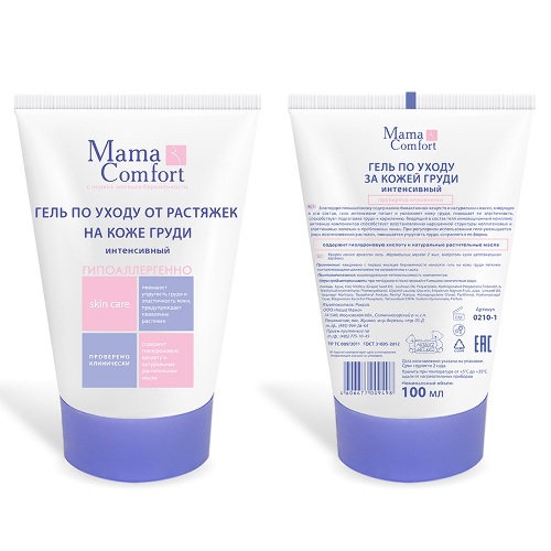 Наша мама mama comfort гель по уходу за кожей груди 100 мл