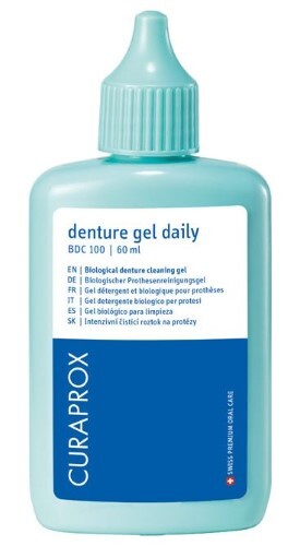 Купить Curaprox гель для ежедневного ухода за зубными протезами daily 60 мл цена