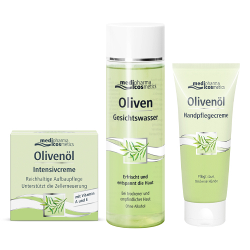 Набор MEDIPHARMA COSMETICS OLIVENOL: КРЕМ ДЛЯ ЛИЦА ИНТЕНСИВ + ТОНИК ДЛЯ ЛИЦА + КРЕМ ДЛЯ РУК по специальной цене