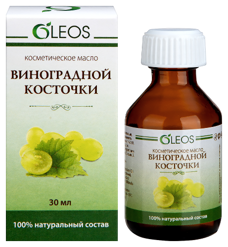 Oleos косметическое масло виноградной косточки 30 мл