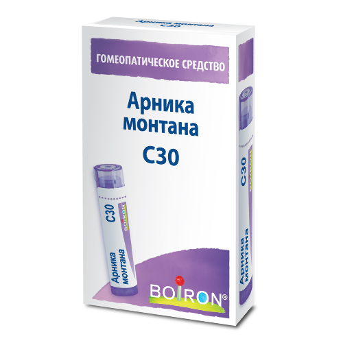 Купить Арника монтана с30 гомеопатические монокомпонетный препарат растительного происхождения гранулы гомеопатические 4 гр цена
