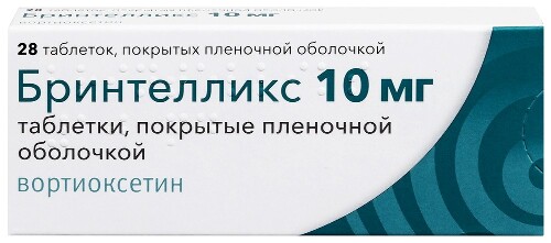 Бринтелликс 10 мг 28 шт. таблетки, покрытые пленочной оболочкой