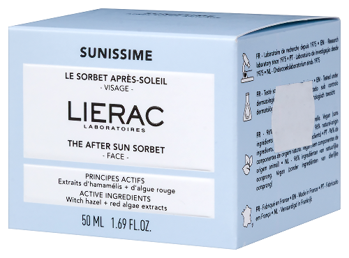 Lierac sunissime сорбет после солнца для лица 50 мл