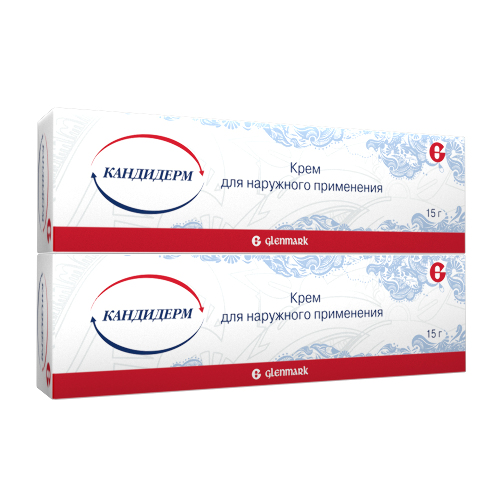 Набор при дерматите 1+1 Кандидерм крем 15 г со скидкой