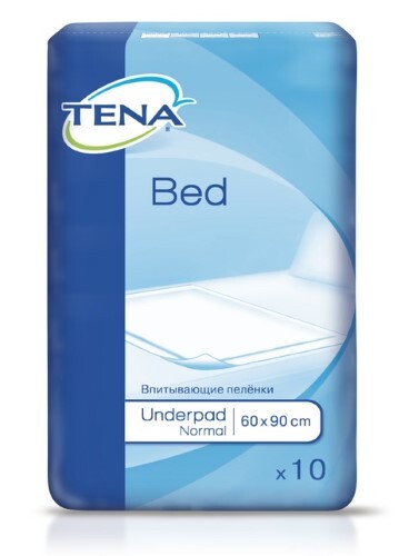 Купить TENA BED UNDERPAD NORMAL ЗАЩИТНЫЕ ПРОСТЫНИ 60X90 N10 цена