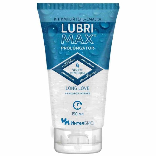 Lubrimax prolongator гель-смазка интимный 150 мл