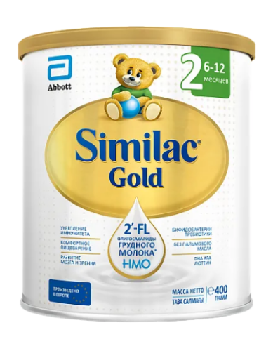 Купить Similac gold 2 с олигосахаридами 2-fl смесь сухая молочная для детей 400 гр цена
