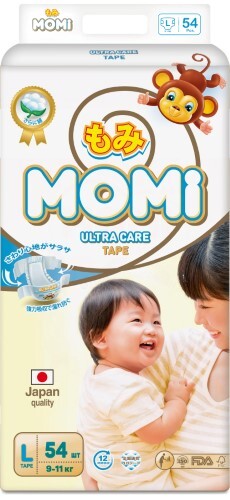 Купить Momi ultra care подгузники для детей 9-14 кг 54 шт./ l цена