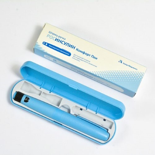 Шприц-ручка росинсулин комфортпен для инъекций инсулина без картриджа