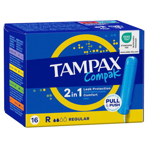Tampax тампоны compak regular с аппликатором 16 шт.